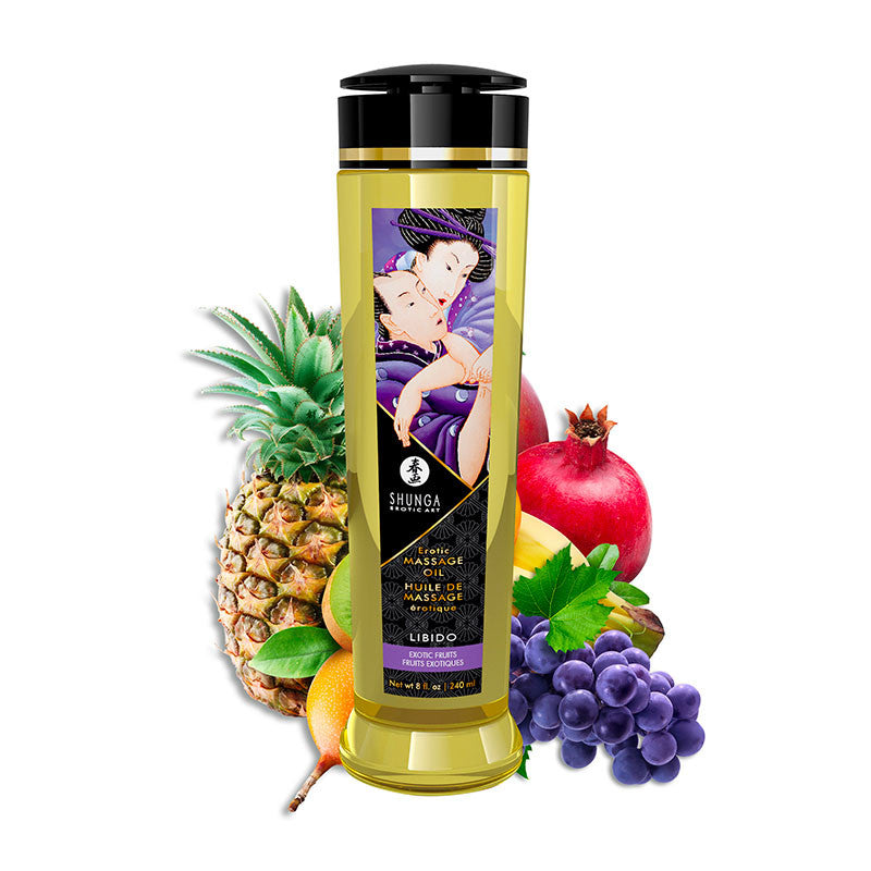 Huile de Massage Erotique 250 ml - Shunga Erotic art