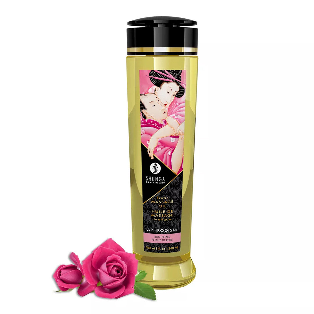 Huile de Massage Erotique 240 ml - Shunga Erotic art