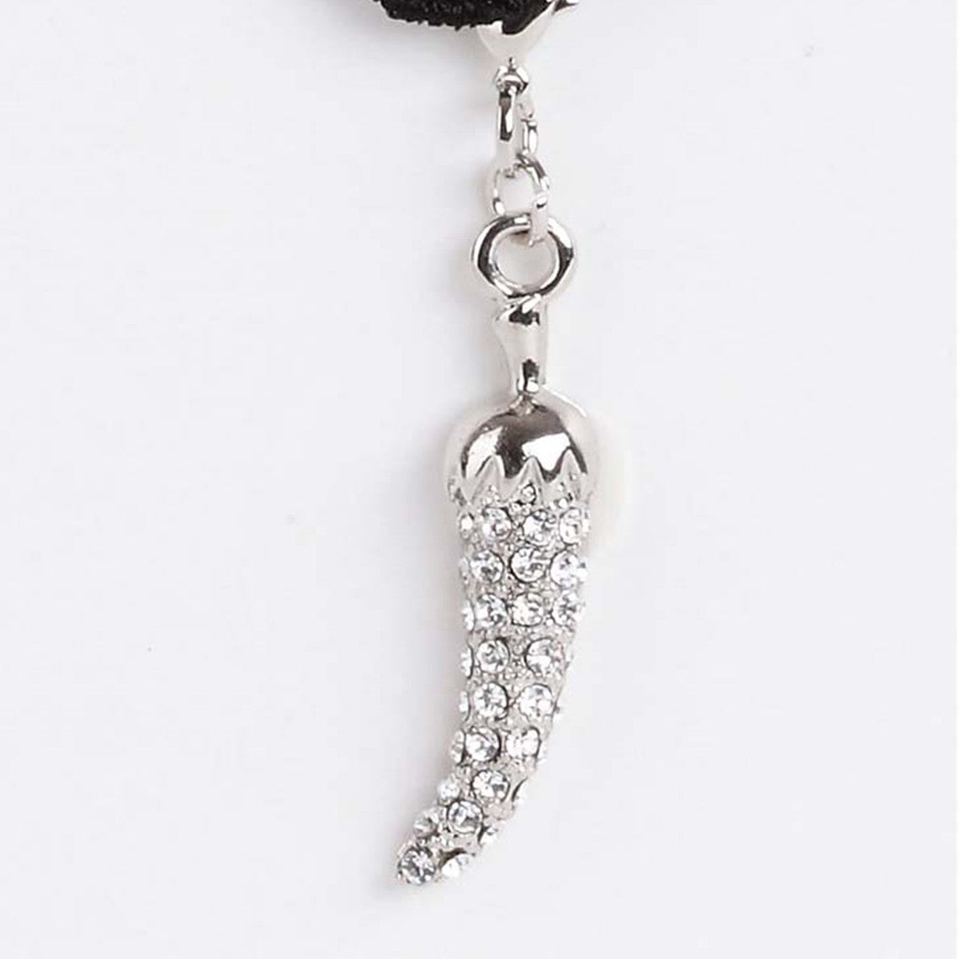 Collier Nadia Piment - Dentelle et Strass Argenté - Luxxa