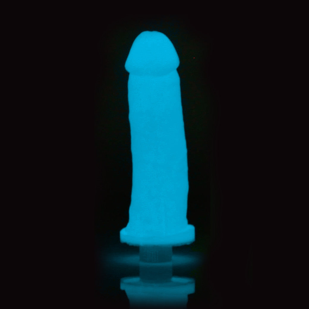 Kit Moulage de Pénis Vibrant Phosphorescent Bleu