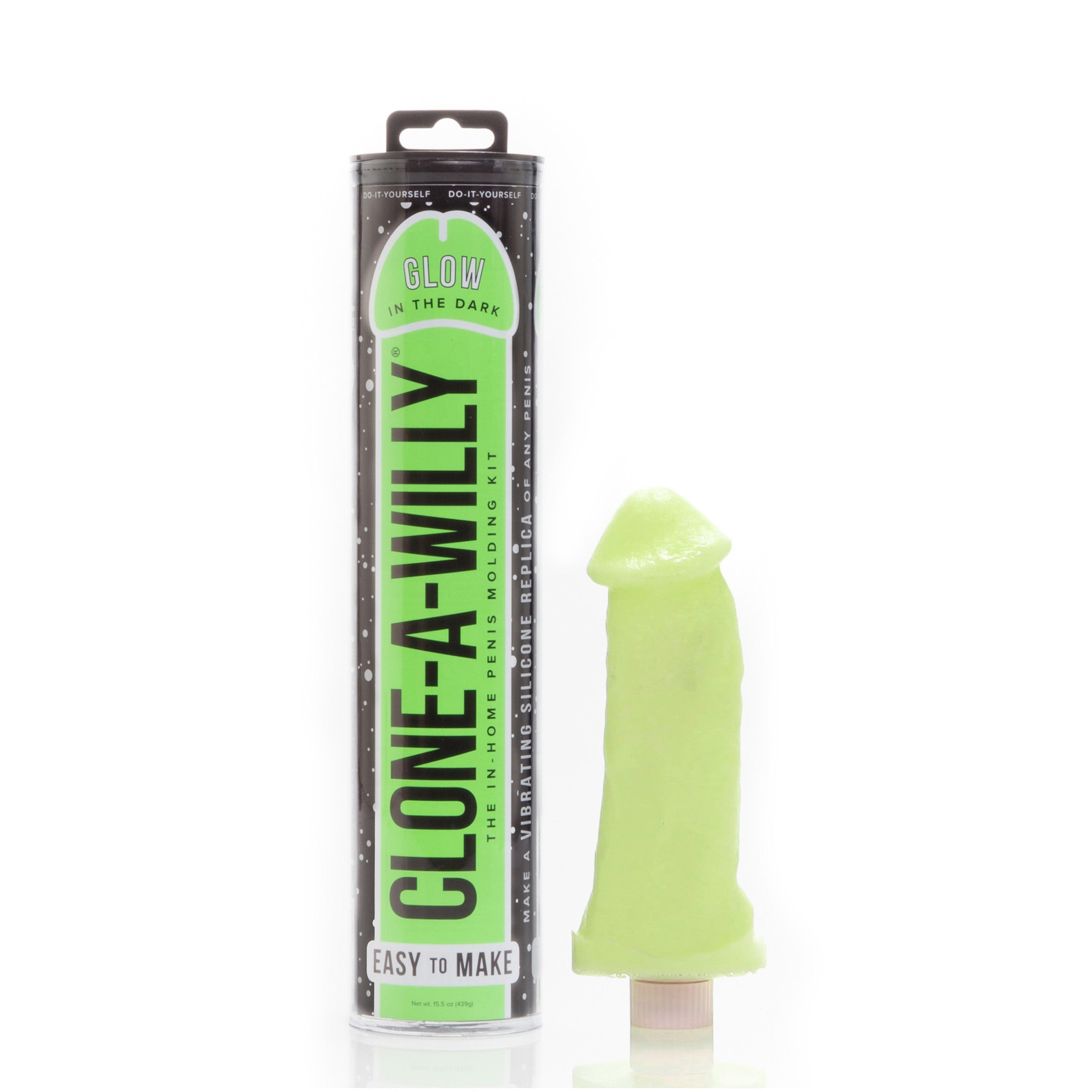 Kit Moulage de Pénis Vibrant Phosphorescent Vert