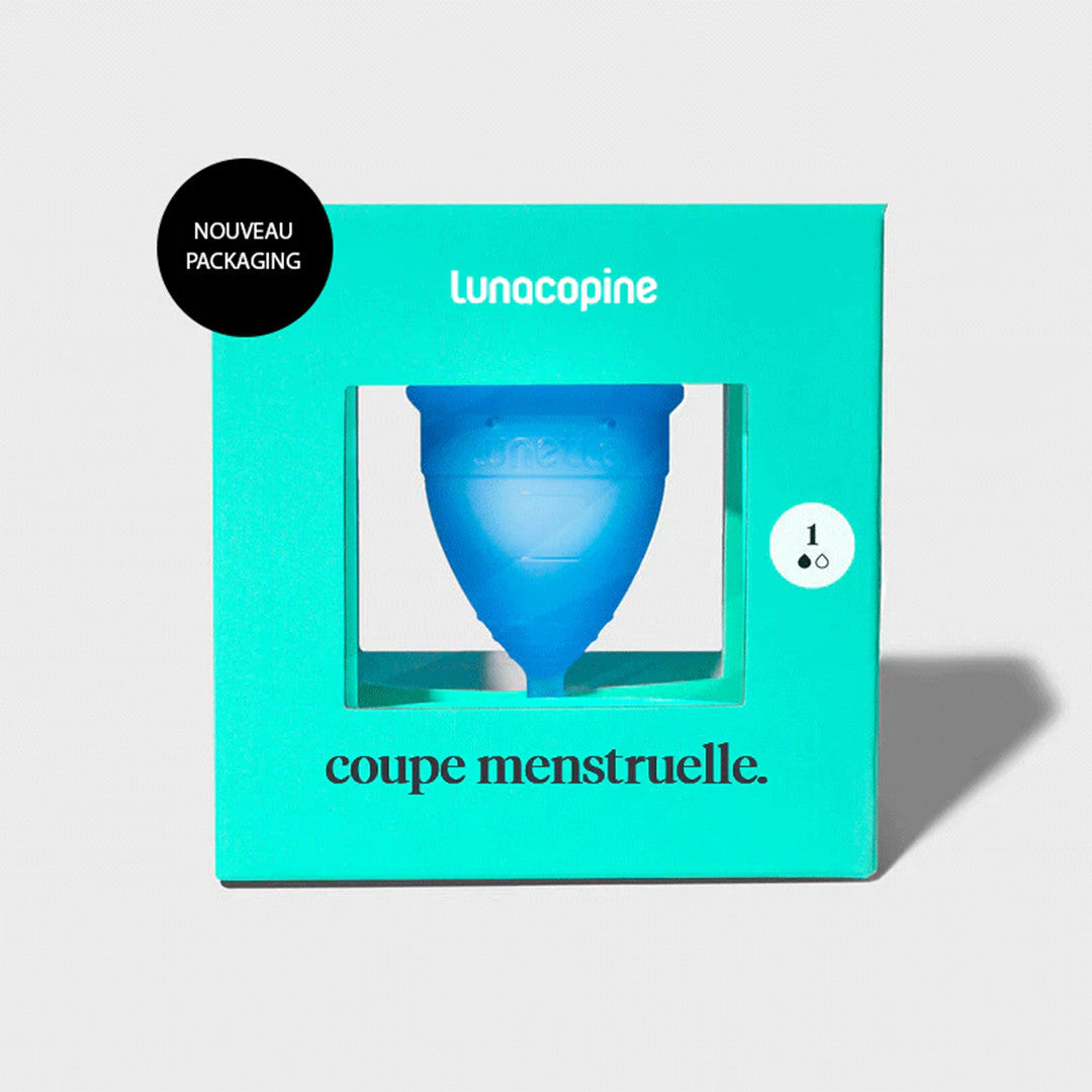 Packaging Cup Menstruelle Bleu