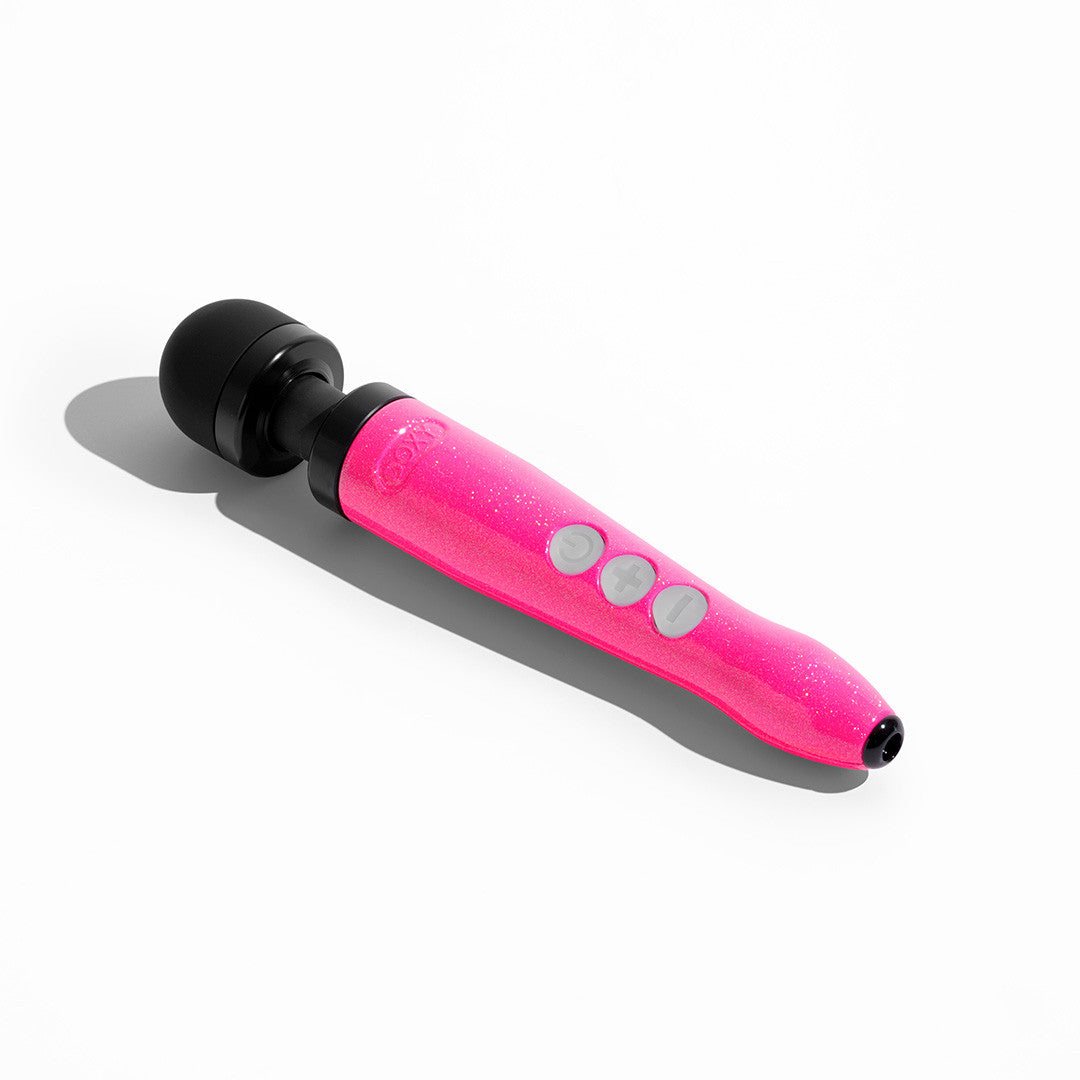 Stimulateur Clitoridien Die Cast - 3R - Rechargeable - Doxy - couelur rose - vue côté