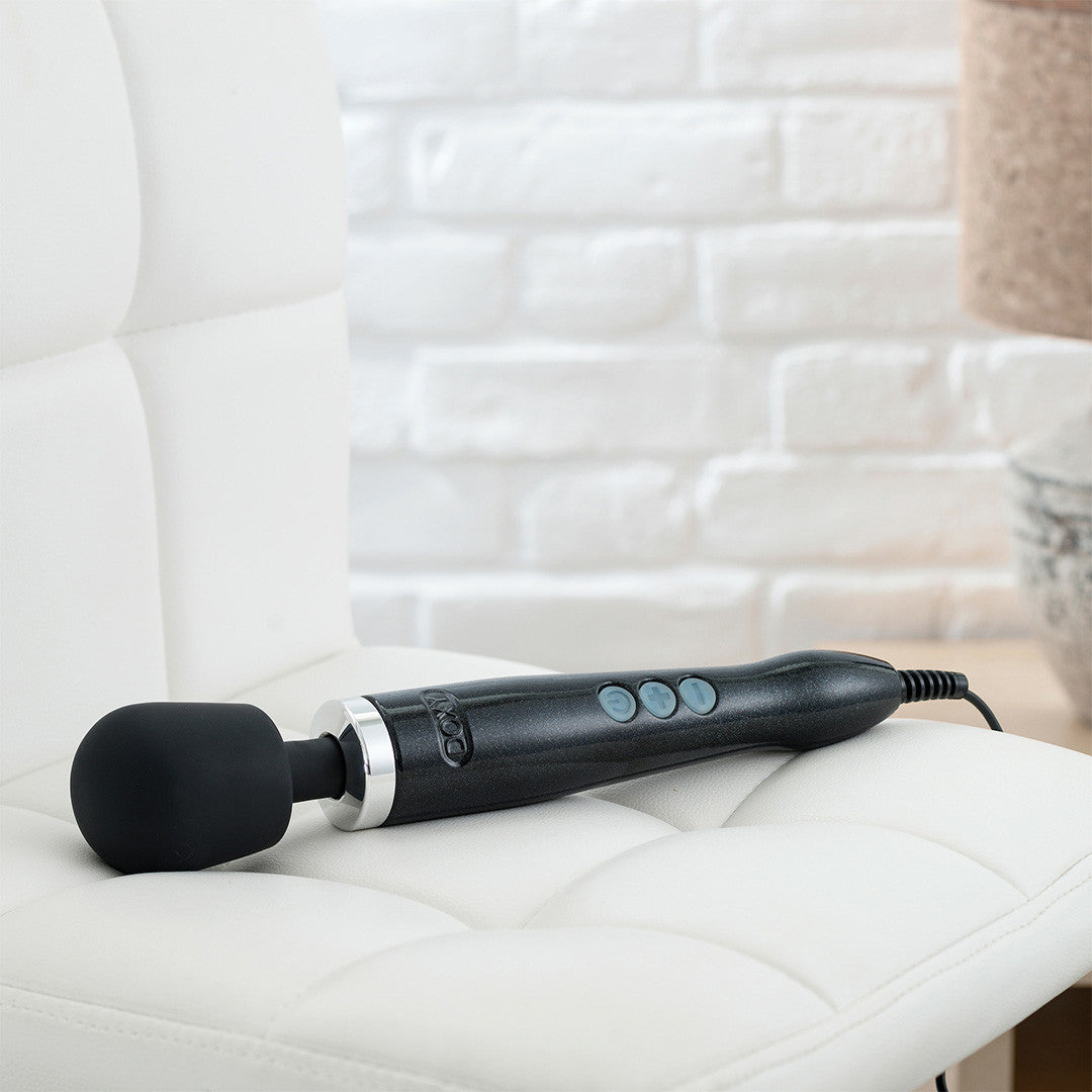 Stimulateur Clitoridien Puissant Doxy Métal - Doxy - noir vue de côté