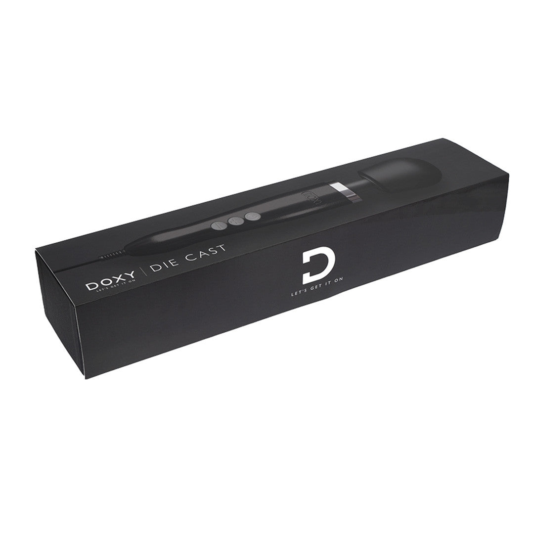 Stimulateur Clitoridien Puissant Doxy Métal - Doxy - noir vue boîte horizontale
