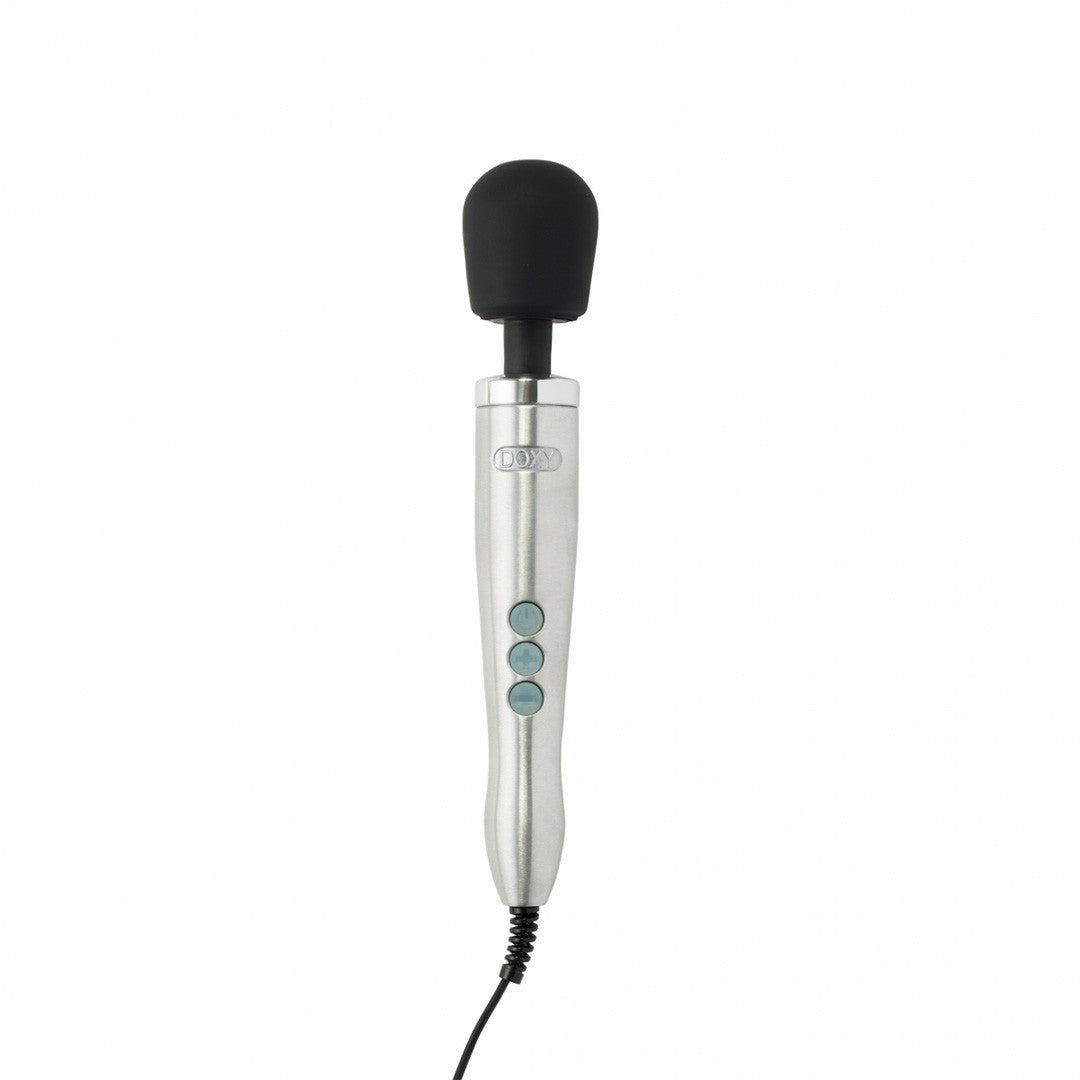 Stimulateur Clitoridien Puissant Doxy Métal - Doxy - argent vue de face