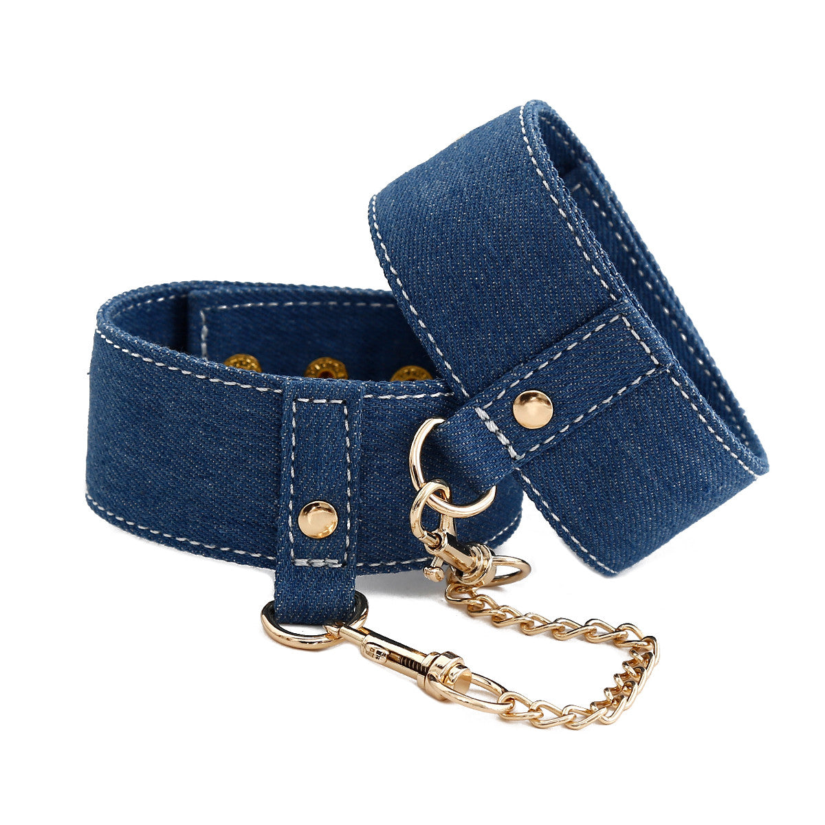 Coffret Bondage en Jean Menottes chevilles ou main