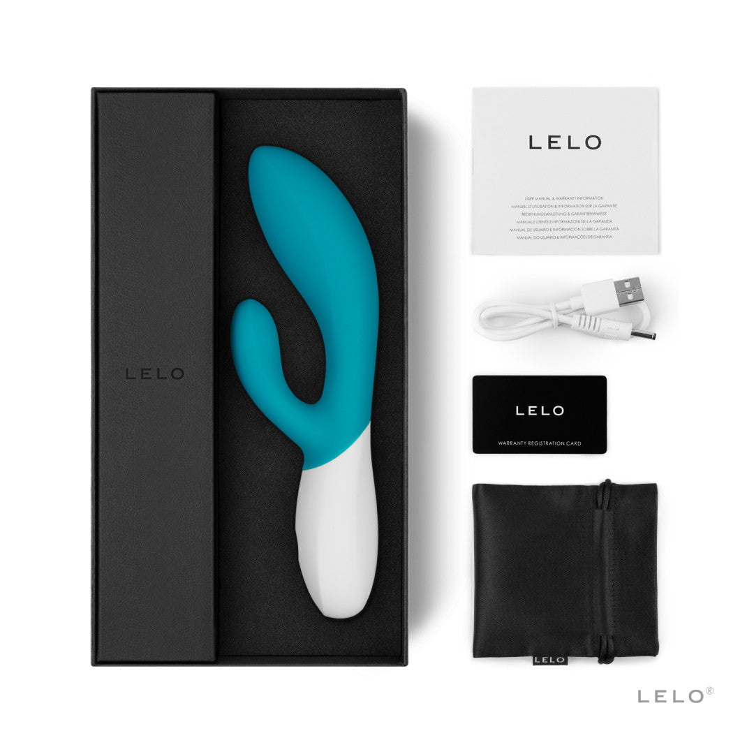 Rabbit Ina Wave Bleu - Lelo contenu packaging