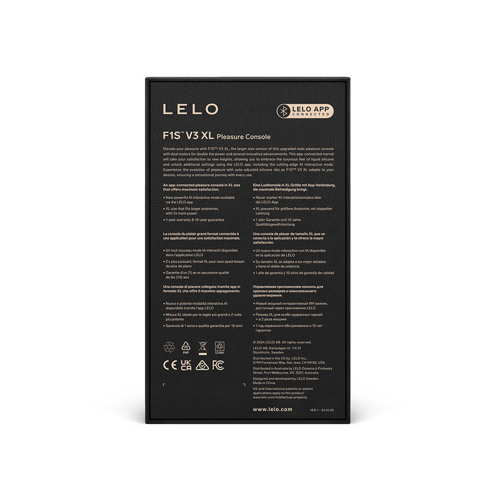 Masturbateur F1S V3 XL Lelo Bleu