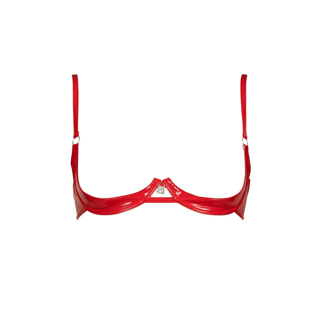Soutien-Gorge Vinyle Annabelle Rouge