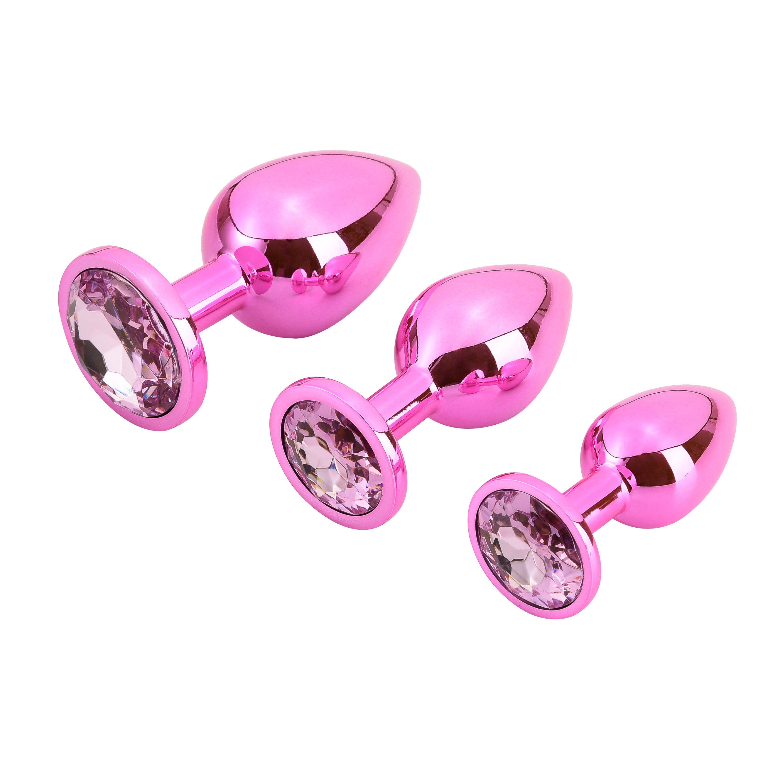 Plug Alu Rose Bijou Crystal