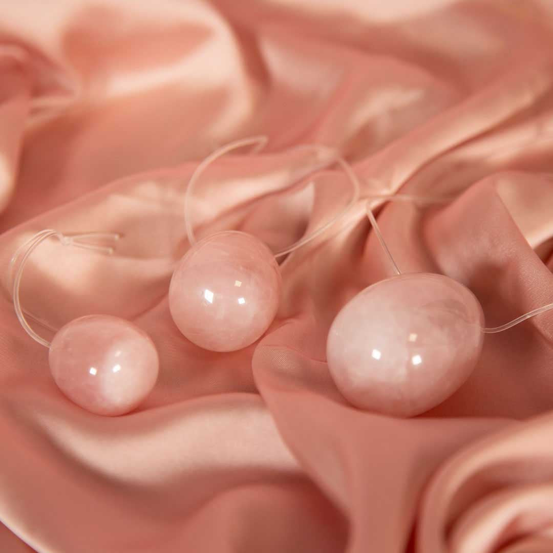Set 3 Oeufs de Yoni - Be Happy Rose