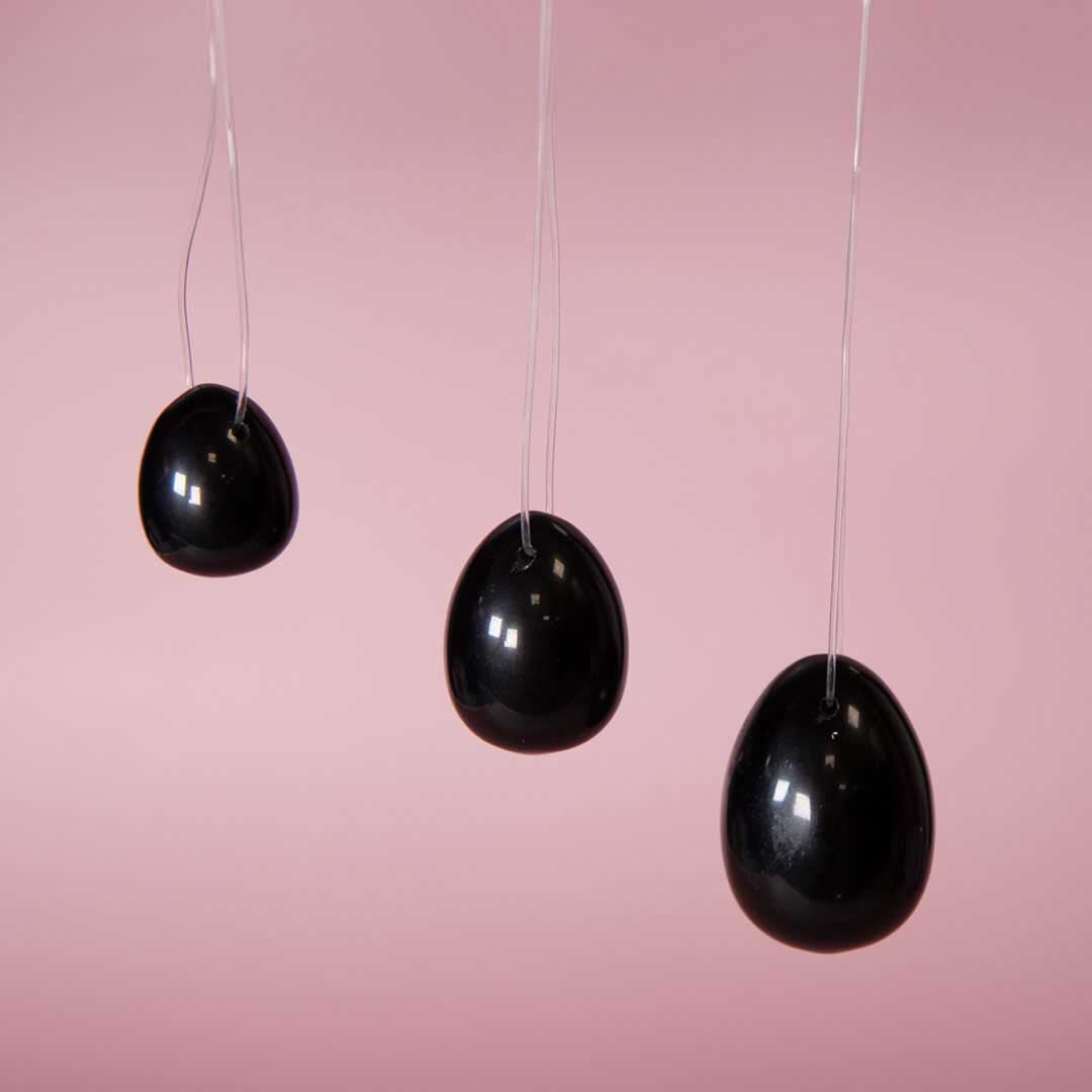 Set 3 Oeufs de Yoni - Be Happy Noir