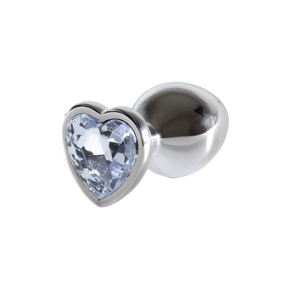 Plug Coeur Inox Crystal L