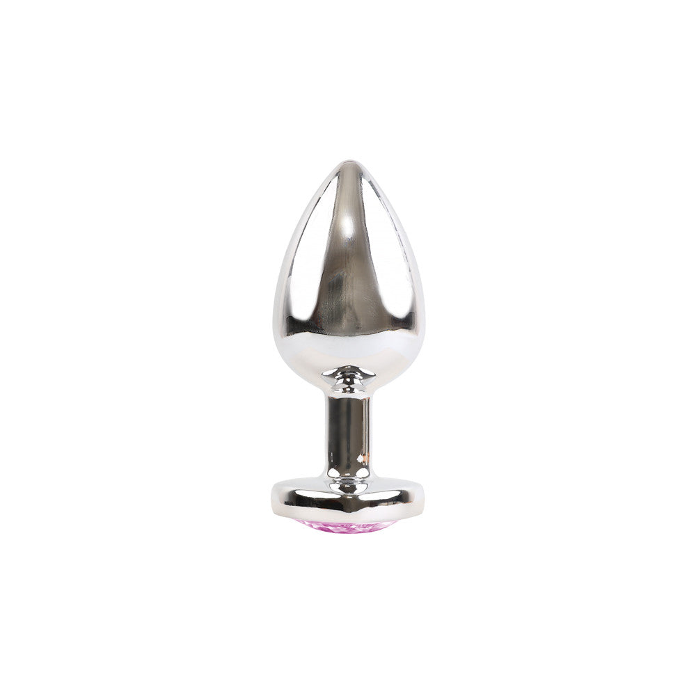 Plug Coeur Inox Rose L