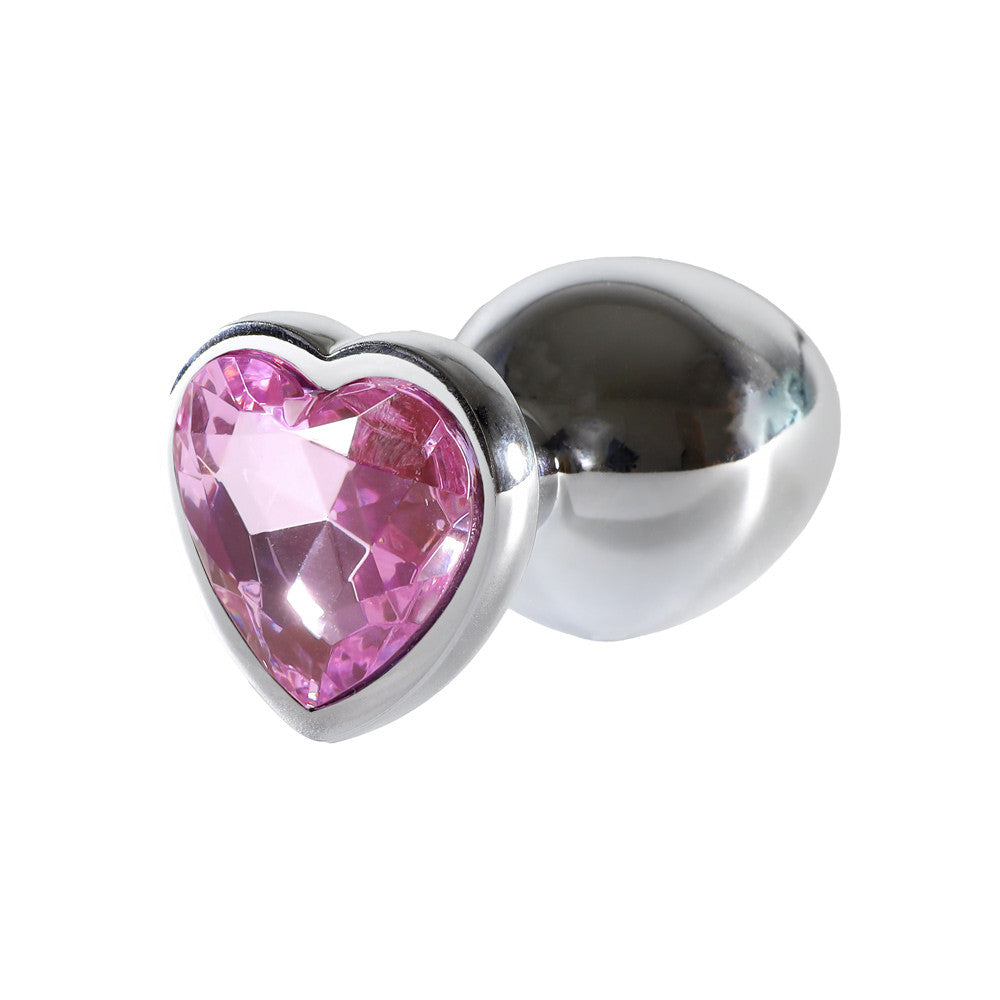 Plug Coeur Inox Rose XL
