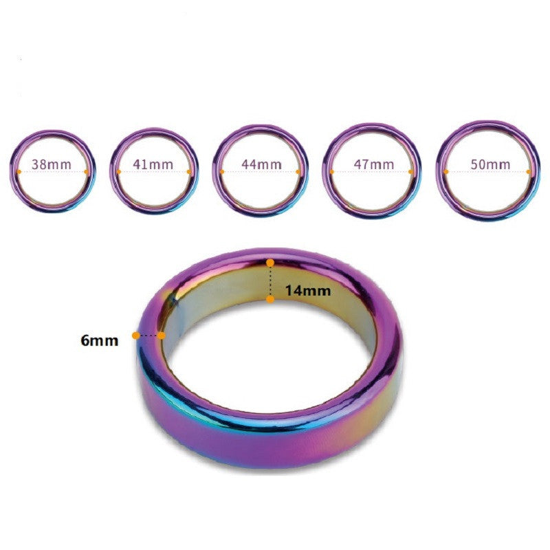 Cockring Donut Rainbow en Aluminium