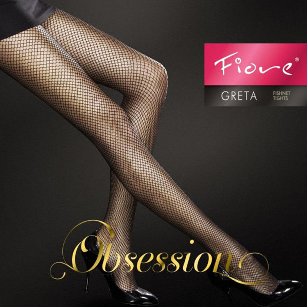 Collants Résille Greta - Fiore Beige