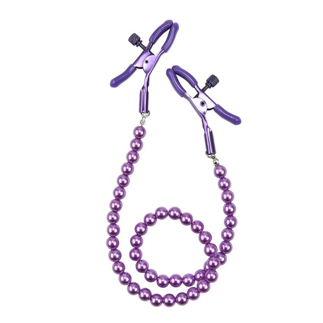 Chaîne Pince à Tétons Violet