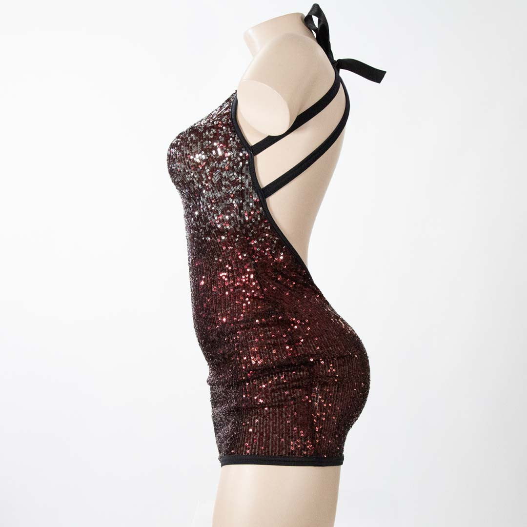 Robe Courte Paillettes Fancy