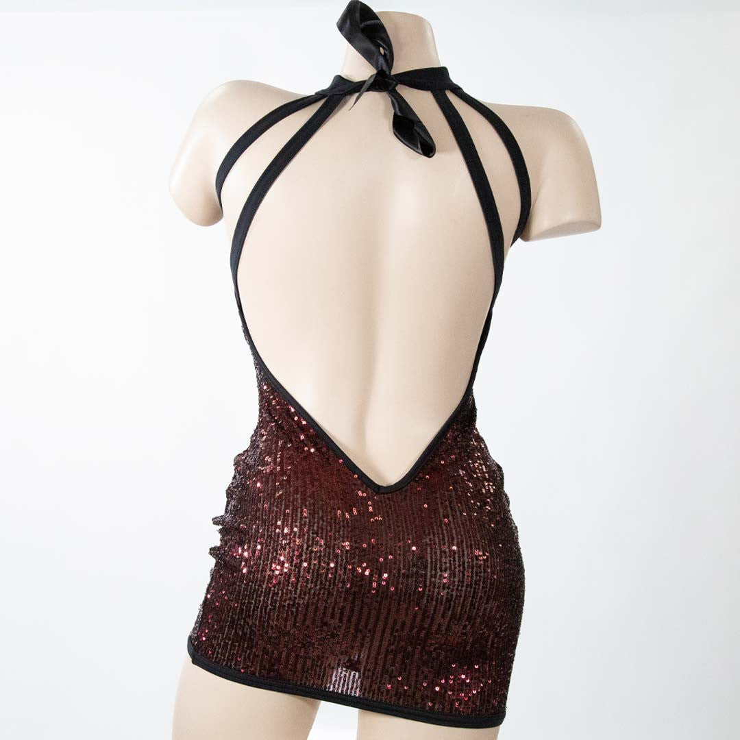 Robe Courte Paillettes Fancy