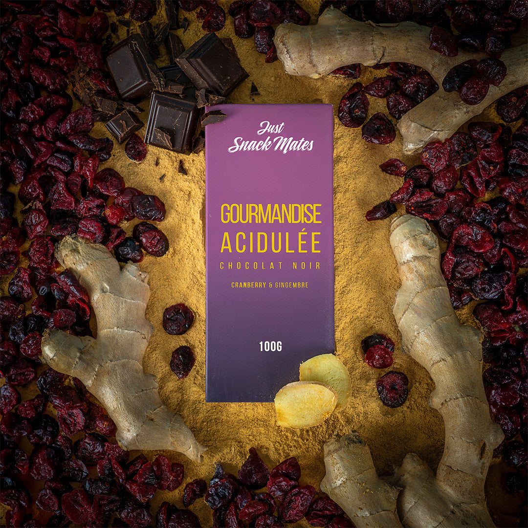 Chocolat Aphrodisiaque Parfum Classique 100gr Cranberry Gingembre