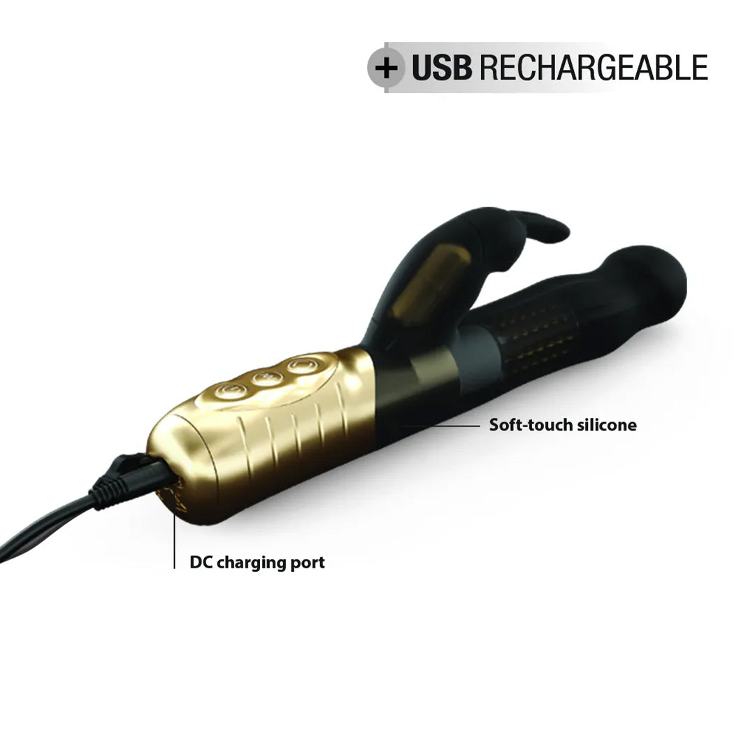 Vibromasseur Baby Rabbit Gold Rechargeable