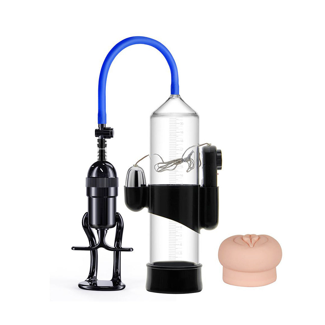Pompe a Penis Manuelle + Vibro et Sleeve