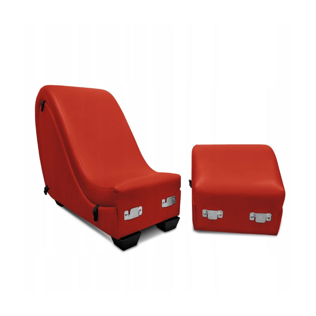 Fauteuil Tantra avec coussins rouge