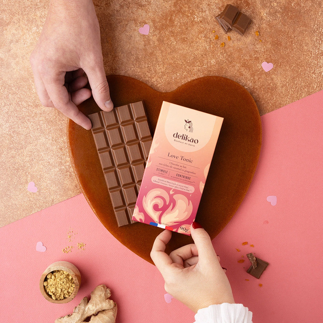 Chocolat Aphrodisiaque Skyn Glow Chocolat au Lait Caramel