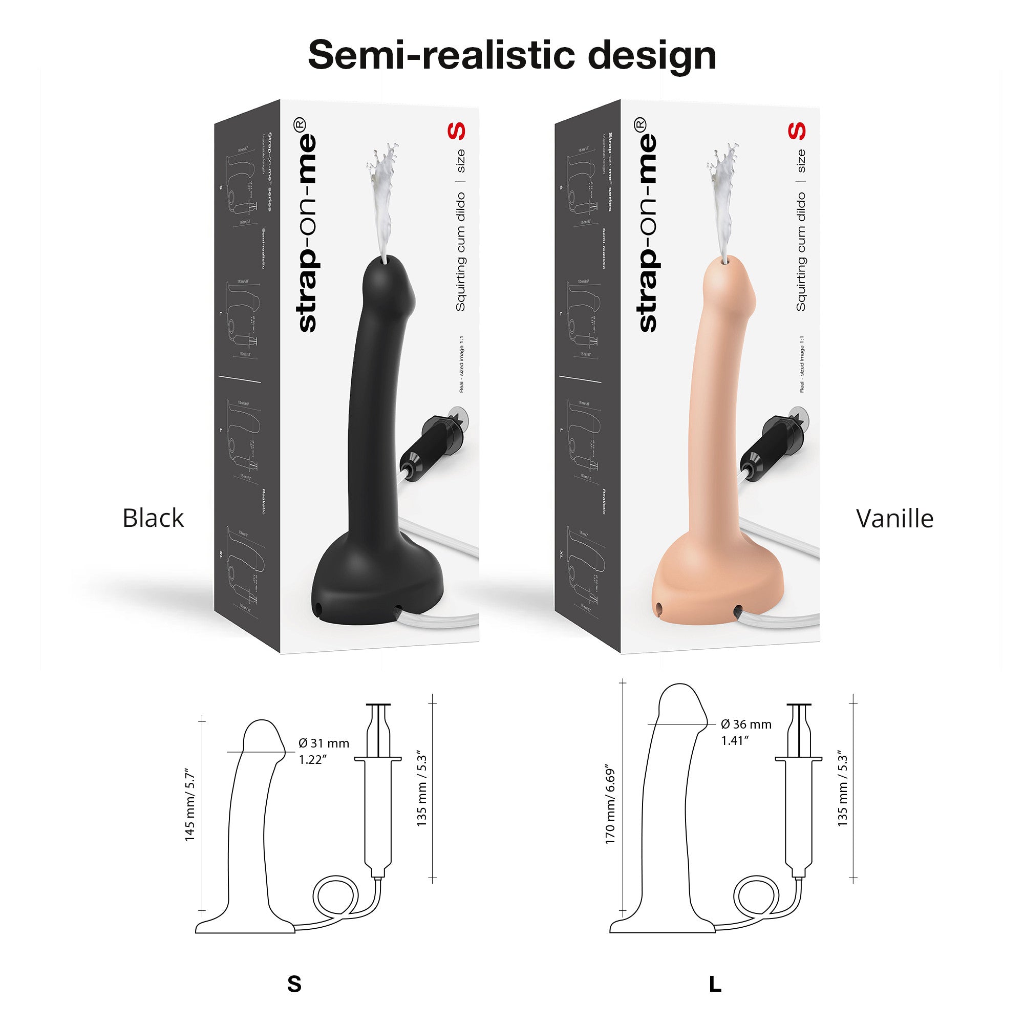 Dildo Éjaculateur Noir