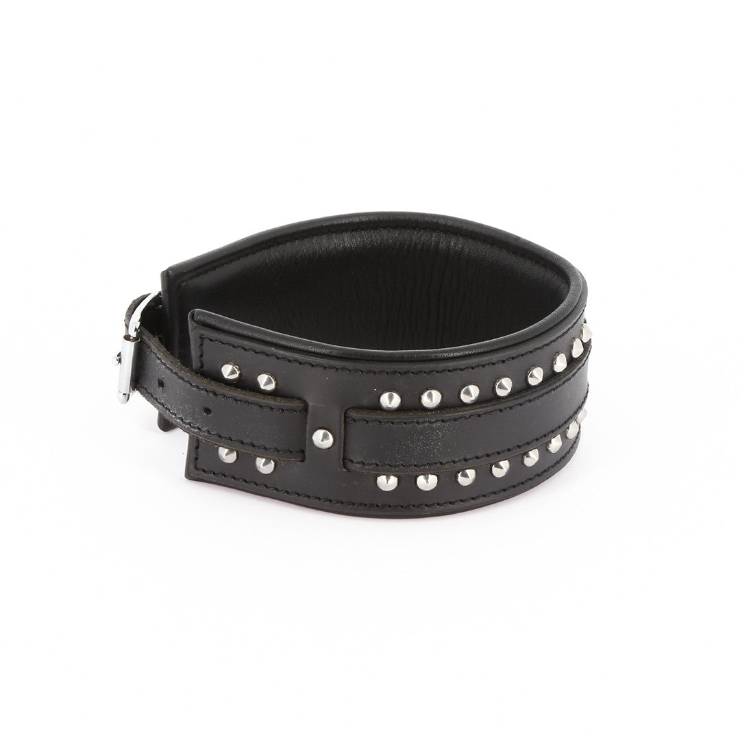 Collier Cuir Large Rivets