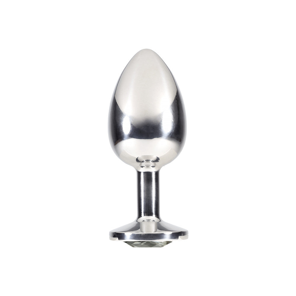 Plug Anal Inox Bijou Gris XL