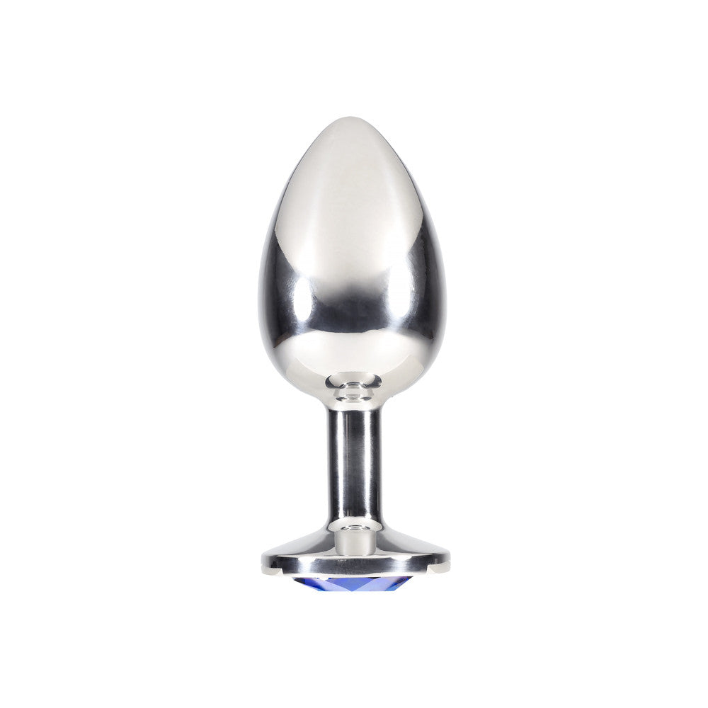 Plug Anal Inox Bijou Bleu XL