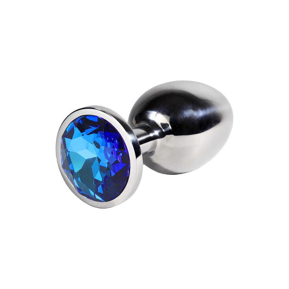 Plug Anal Inox Bijou Bleu L