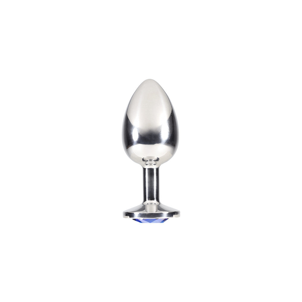 Plug Anal Inox Bijou Bleu M