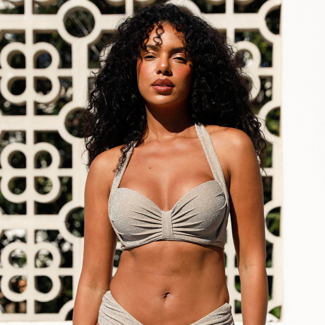 Maillot de Bain Soutien-Gorge Bandeau Ginfizz Or