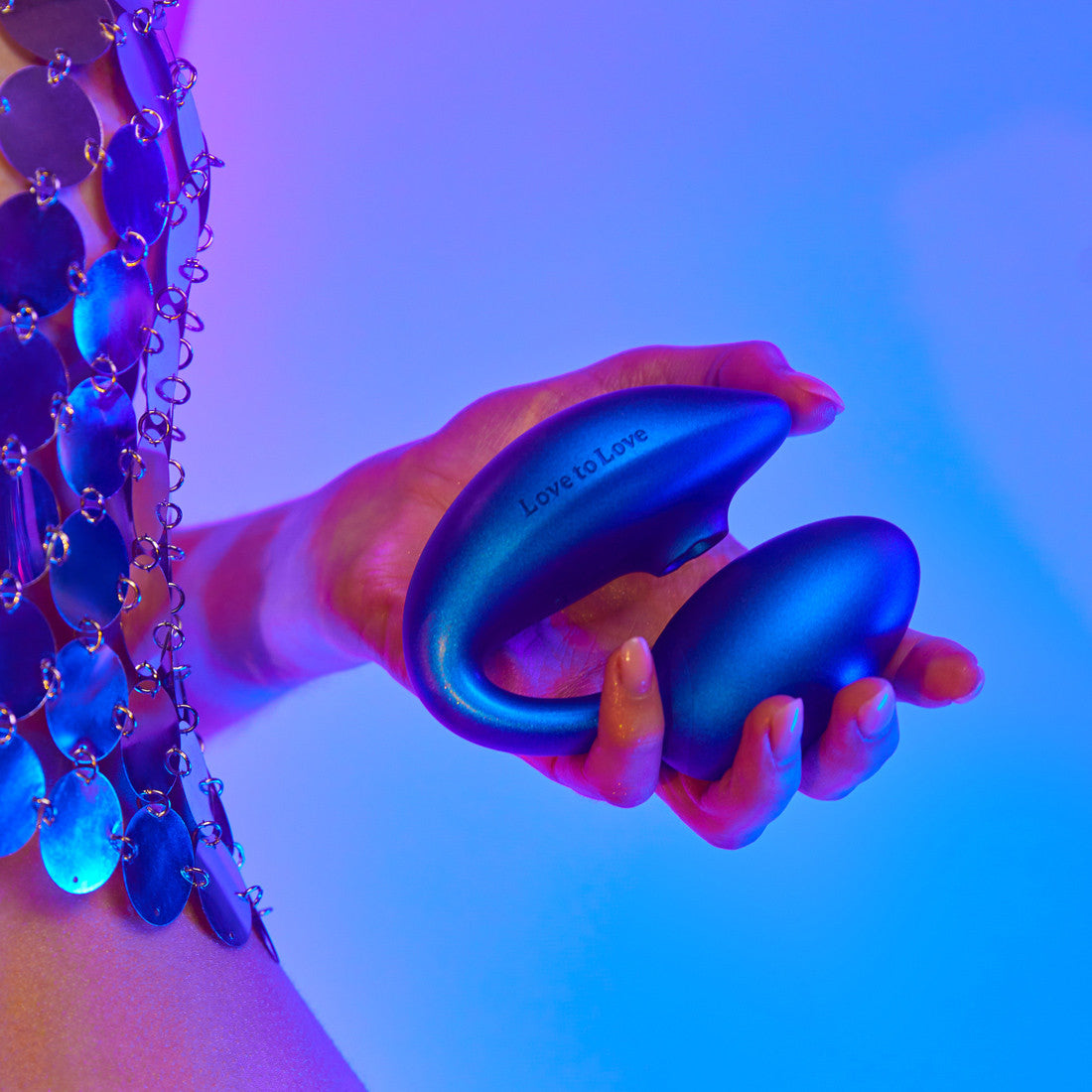 Oeuf Vibrant Double Stimulation Wonderlover Violet