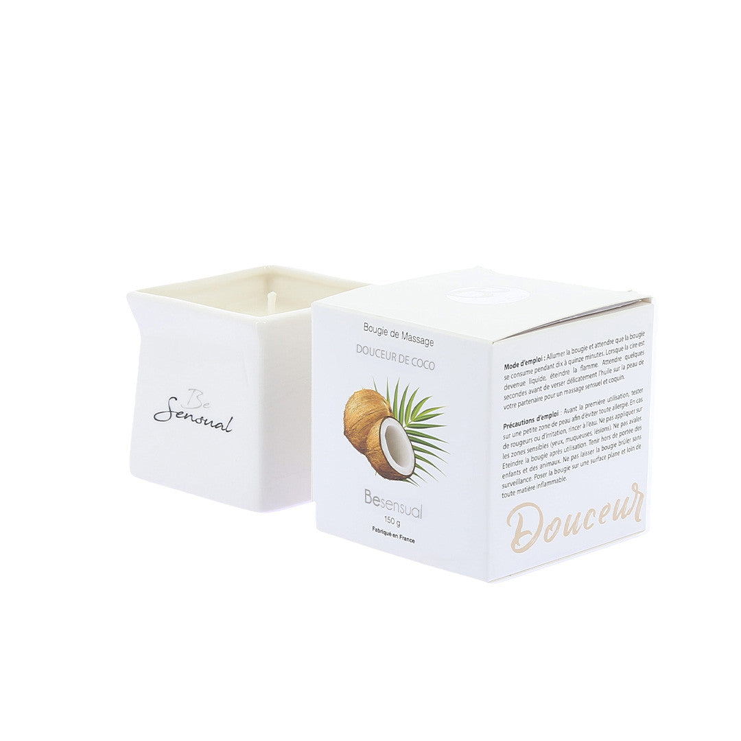 Bougie de Massage Parfumée - 5 parfums Noix de coco - Noix-de-coco - 9