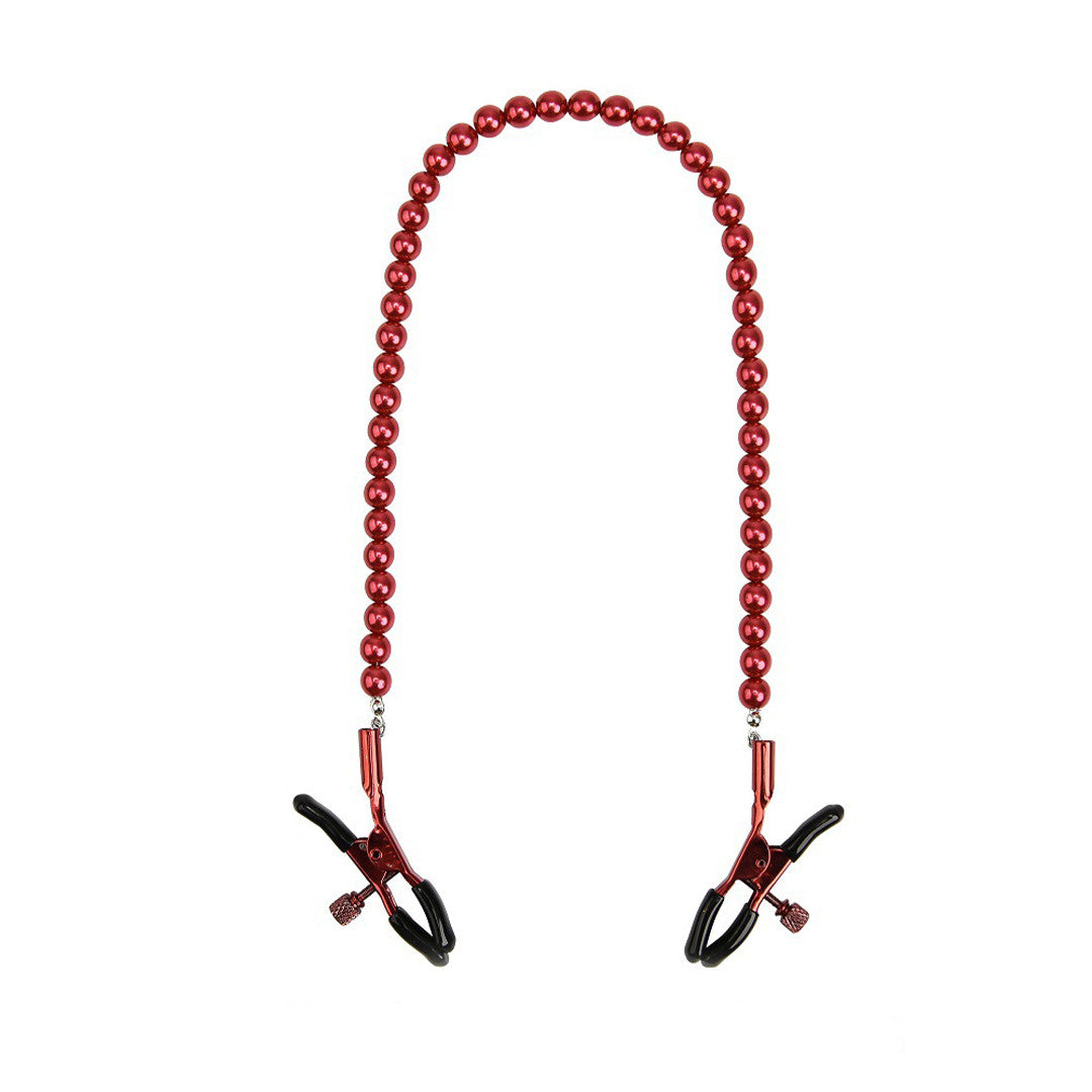 Chaîne Pince à Tétons Rouge