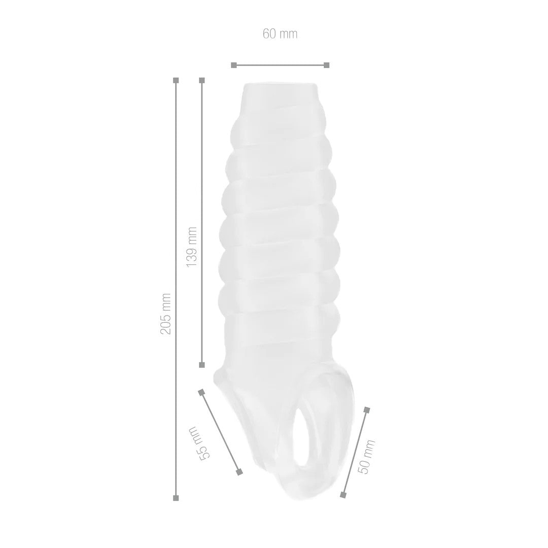 Gaine de Penis Ondulé Transparente TPE