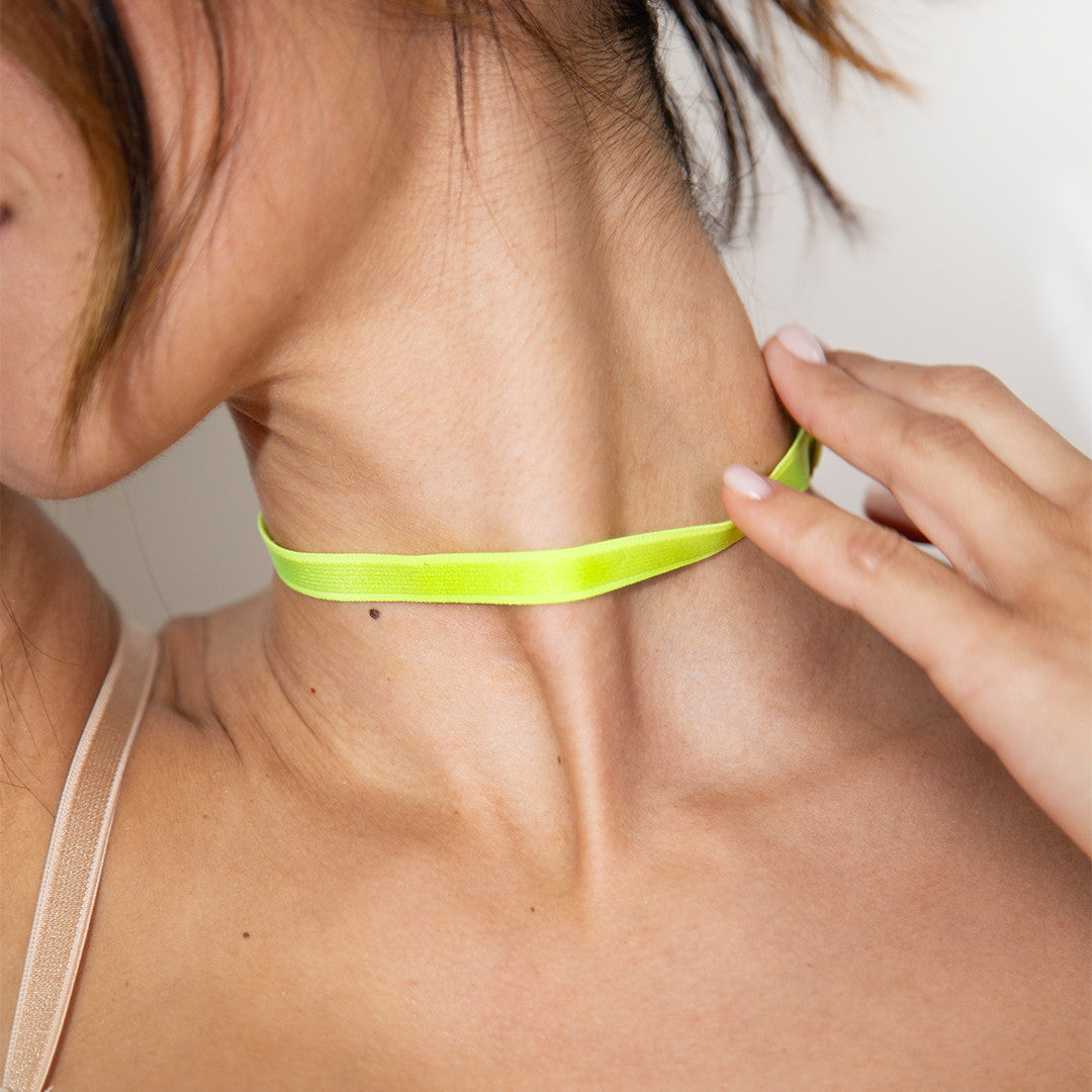 Collier Simple Amour Jaune