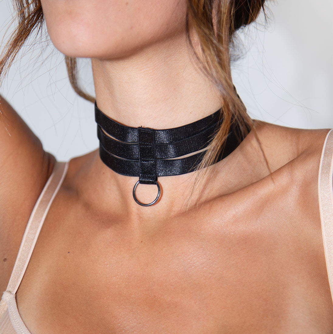 Collier Lanières 3 élastiques