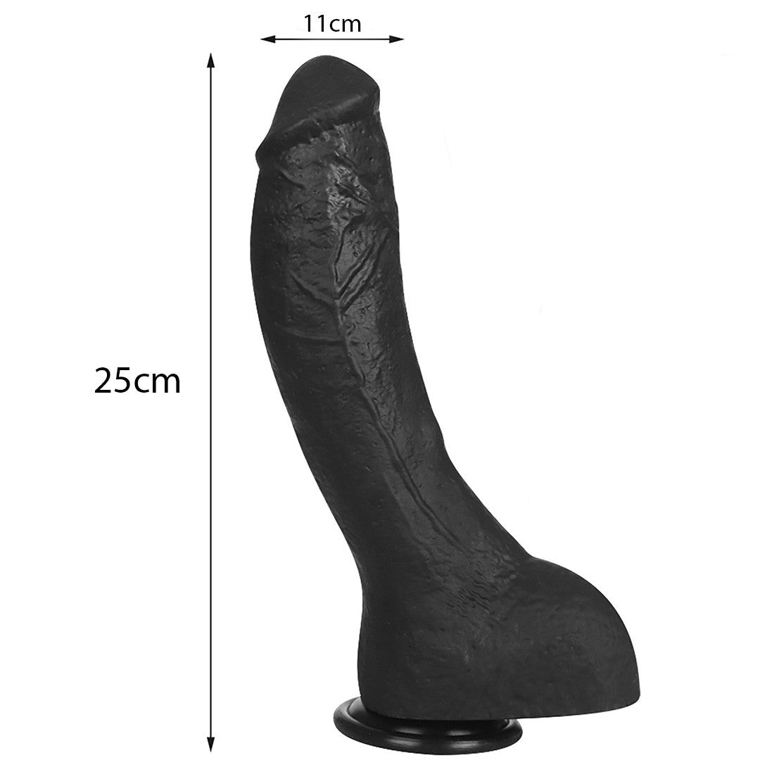 Gode Réaliste Silicone Linda Noir L