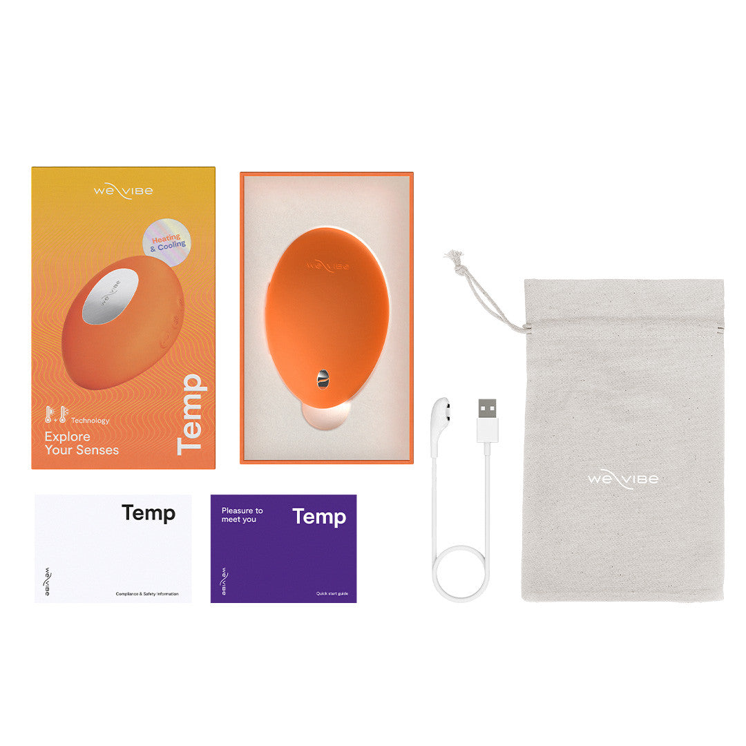 Stimulateur Clitoridien Temp Orange accessoires