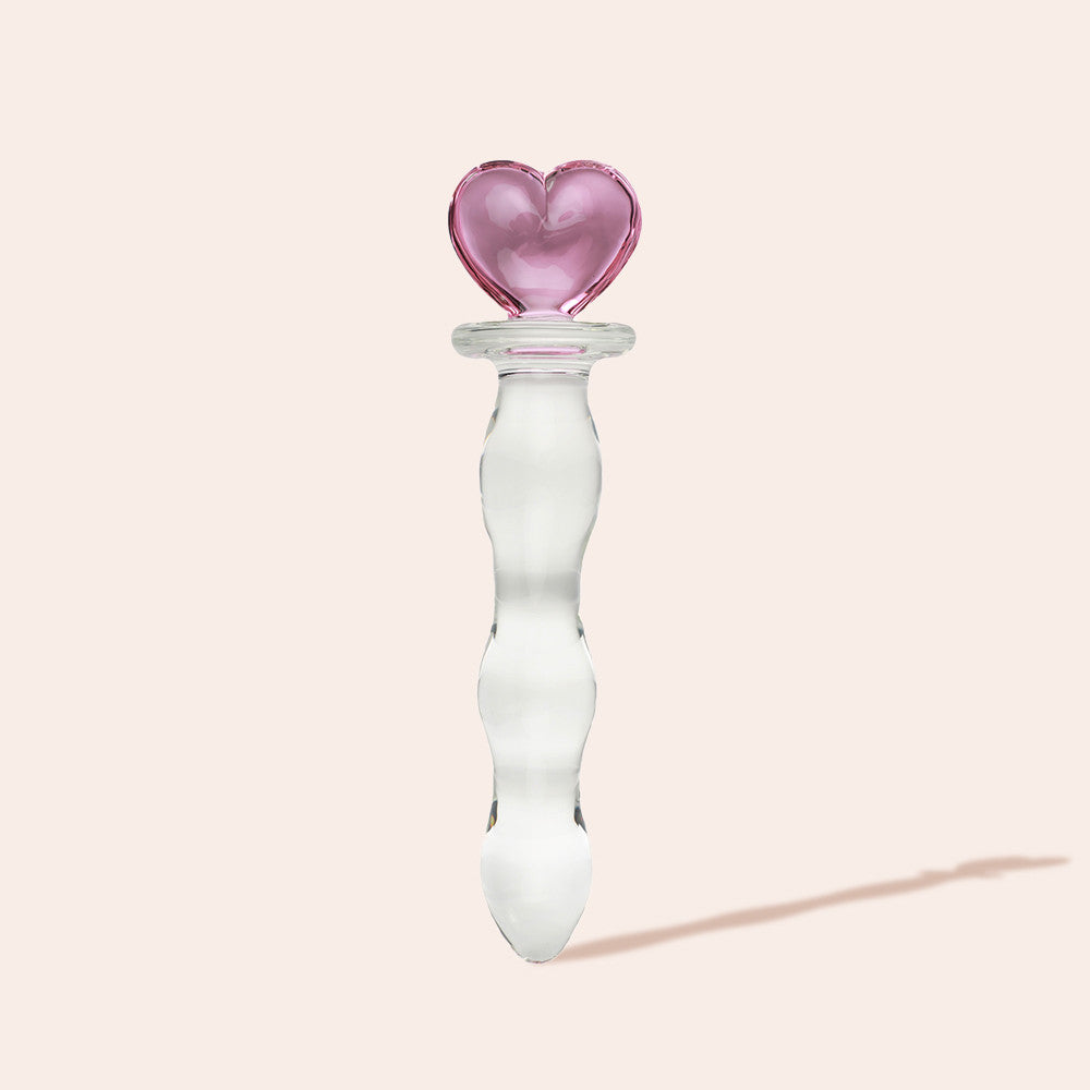 Chaîne Anale Cœur en Verre Pyrex - Glassy Toy