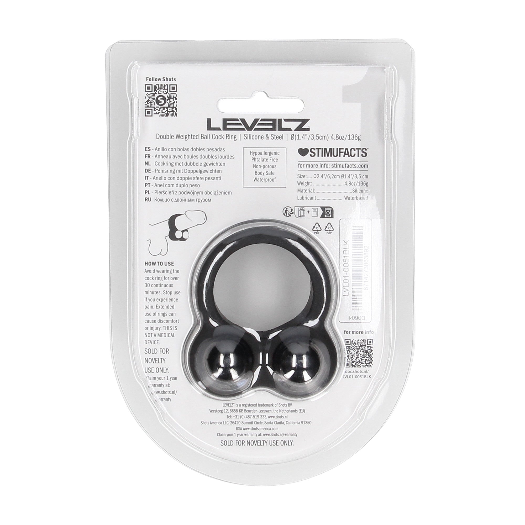 Cockring Silicone Liquide Double Poids