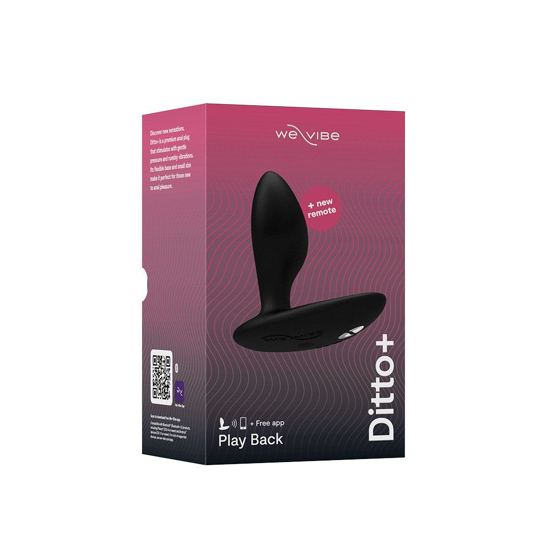 Plug Anal Vibrant Connecté Ditto+  Noir