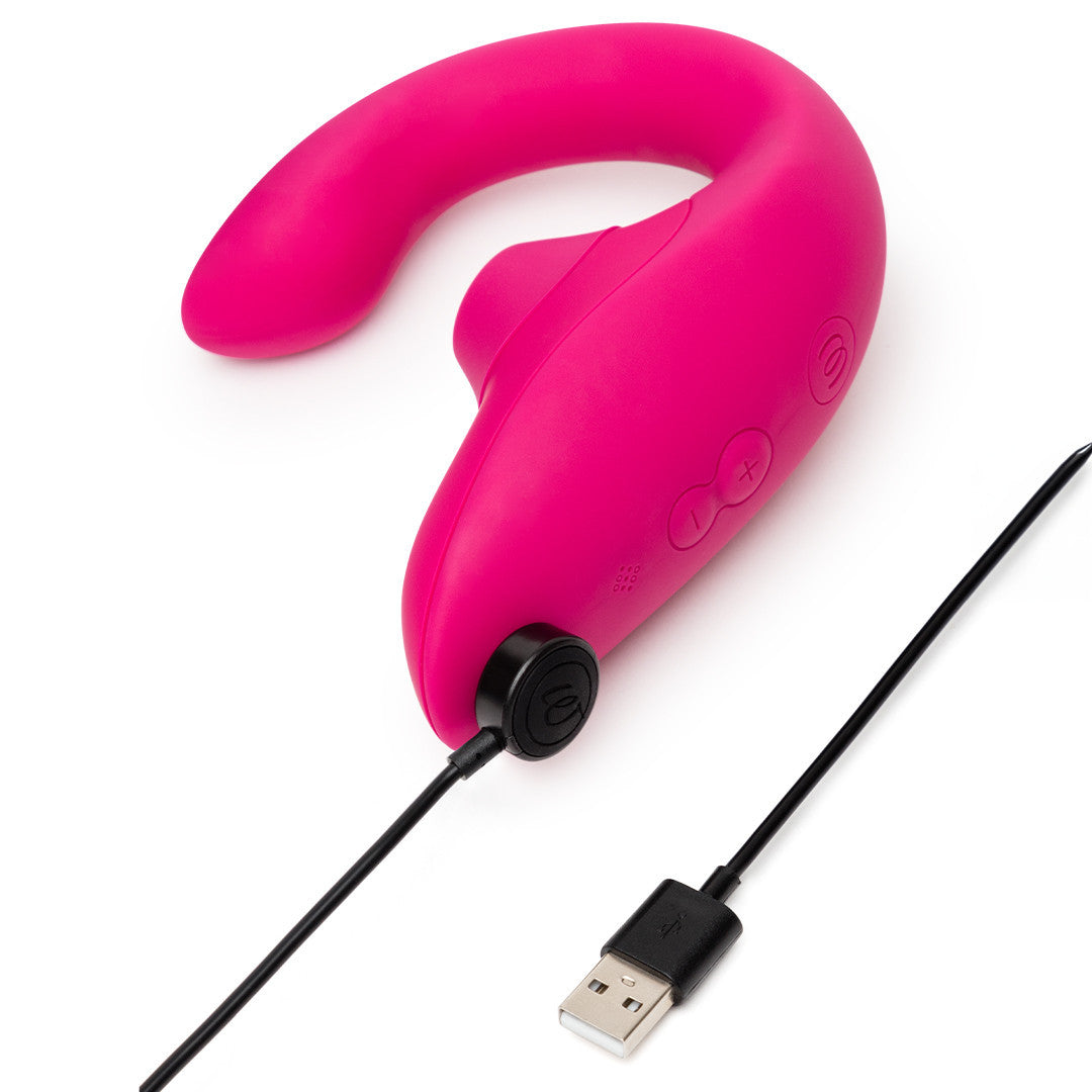 Vibromasseur Rabbit Blend Fushia en charge