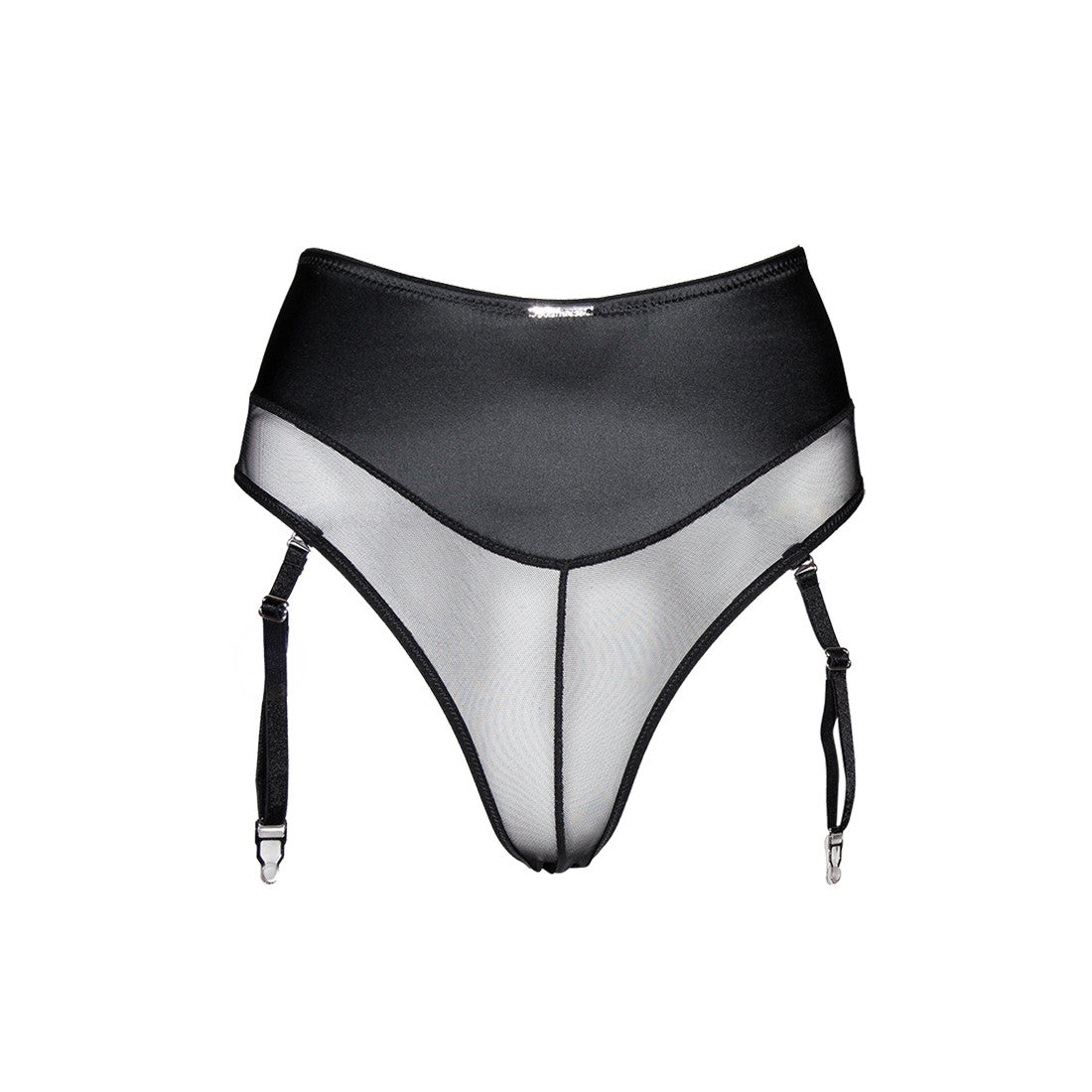 Culotte Haute Satin Porte-Jarretelle Diva